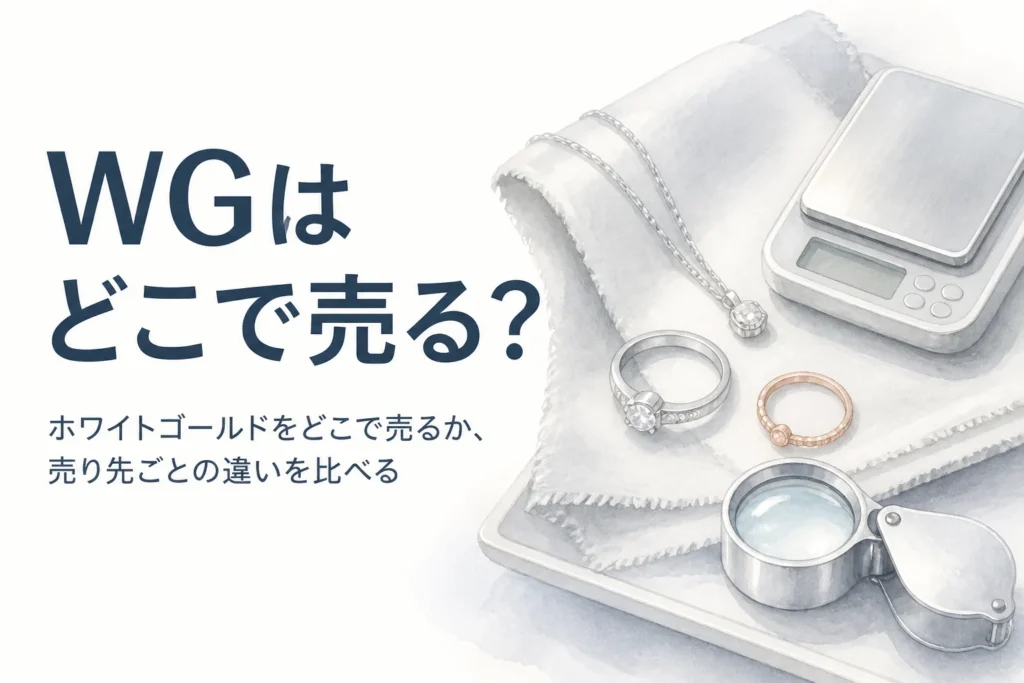ホワイトゴールドはどこで売るかを比べる記事のアイキャッチ
